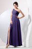 Plain Sheath Sleeveless Floor Length Pleated Prom Dresses