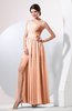 Plain Sheath Sleeveless Floor Length Pleated Prom Dresses