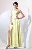 Plain Sheath Sleeveless Floor Length Pleated Prom Dresses