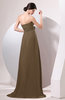 Elegant Empire Strapless Sleeveless Zip up Sweep Train Evening Dresses