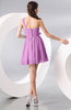 Elegant A-line One Shoulder Chiffon Short Ruching Wedding Guest Dresses