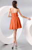 Elegant A-line One Shoulder Chiffon Short Ruching Wedding Guest Dresses