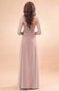 Modern A-line One Shoulder Zip up Chiffon Floor Length Bridesmaid Dresses