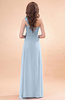 Modern A-line One Shoulder Zip up Chiffon Floor Length Bridesmaid Dresses
