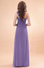 Modern A-line One Shoulder Zip up Chiffon Floor Length Bridesmaid Dresses