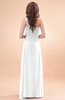 Modern A-line One Shoulder Zip up Chiffon Floor Length Bridesmaid Dresses