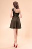 Cute A-line Sleeveless Mini Ruching Wedding Guest Dresses