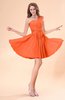 Cute A-line Sleeveless Mini Ruching Wedding Guest Dresses
