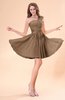 Cute A-line Sleeveless Mini Ruching Wedding Guest Dresses
