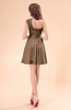 Cute A-line Sleeveless Mini Ruching Wedding Guest Dresses