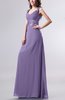 Elegant Empire Thick Straps Chiffon Floor Length Ruching Evening Dresses