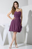 Elegant Column Sweetheart Chiffon Knee Length Pleated Little Black Dresses
