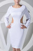 Sexy Column Long Sleeve Backless Satin Club Dresses