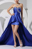 Elegant Sweetheart Zipper Elastic Woven Satin Sweep Train Evening Dresses