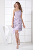 Fairytale A-line Asymmetric Neckline Chiffon Short Graduation Dresses