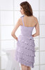 Fairytale A-line Asymmetric Neckline Chiffon Short Graduation Dresses