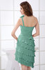 Fairytale A-line Asymmetric Neckline Chiffon Short Graduation Dresses
