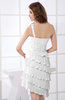 Fairytale A-line Asymmetric Neckline Chiffon Short Graduation Dresses