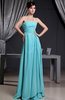 Gorgeous A-line Strapless Zip up Floor Length Ruching Evening Dresses