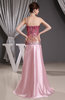 Glamorous Column Spaghetti Sleeveless Backless Paillette Evening Dresses