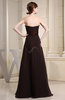 Romantic Scalloped Edge Sleeveless Chiffon Floor Length Sash Evening Dresses