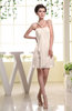 Cute Sheath Spaghetti Sleeveless Mini Plainness Bridesmaid Dresses