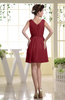 Simple A-line Sabrina Zip up Mini Sash Prom Dresses