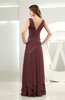 Simple A-line V-neck Sleeveless Chiffon Wedding Guest Dresses