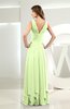 Simple A-line V-neck Sleeveless Chiffon Wedding Guest Dresses