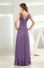 Simple A-line V-neck Sleeveless Chiffon Wedding Guest Dresses
