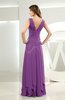 Simple A-line V-neck Sleeveless Chiffon Wedding Guest Dresses