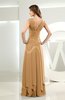 Simple A-line V-neck Sleeveless Chiffon Wedding Guest Dresses