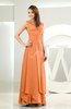 Simple A-line V-neck Sleeveless Chiffon Wedding Guest Dresses