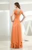 Simple A-line V-neck Sleeveless Chiffon Wedding Guest Dresses