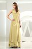 Simple A-line V-neck Sleeveless Chiffon Wedding Guest Dresses