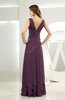 Simple A-line V-neck Sleeveless Chiffon Wedding Guest Dresses