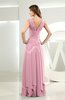 Simple A-line V-neck Sleeveless Chiffon Wedding Guest Dresses