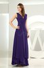 Simple A-line V-neck Sleeveless Chiffon Wedding Guest Dresses