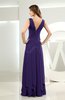 Simple A-line V-neck Sleeveless Chiffon Wedding Guest Dresses
