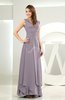 Simple A-line V-neck Sleeveless Chiffon Wedding Guest Dresses
