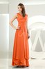 Simple A-line V-neck Sleeveless Chiffon Wedding Guest Dresses