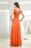 Simple A-line V-neck Sleeveless Chiffon Wedding Guest Dresses