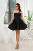 Informal Sleeveless Zip up Short Ruching Party Dresses
