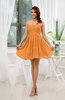 Informal Sleeveless Zip up Short Ruching Party Dresses