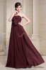 Simple Empire Zipper Chiffon Floor Length Evening Dresses