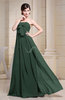 Simple Empire Zipper Chiffon Floor Length Evening Dresses