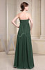 Simple Empire Zipper Chiffon Floor Length Evening Dresses