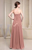 Simple Empire Zipper Chiffon Floor Length Evening Dresses