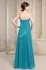 Simple Empire Zipper Chiffon Floor Length Evening Dresses