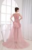 Cute A-line Scoop Sleeveless Zip up Beading Homecoming Dresses